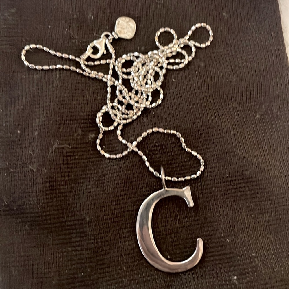 Silpada Silver Chain with “C” Charm